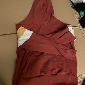 Maroon cropped hoodie